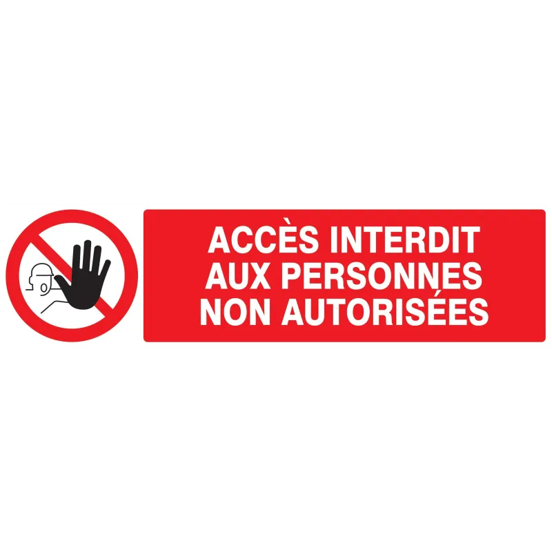 Panneau ACCES INTERDIT AUX PERSONNES N Taliaplast 620210 | 620210