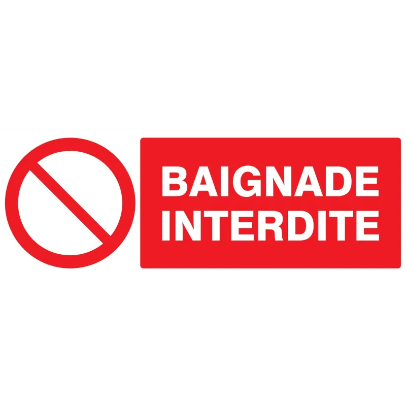 Panneau BAIGNADE INTERDITE 330X120 NOR Taliaplast 626218 | 626218 Panneau BAIGNADE INTERDITE 330X120 NOR Taliaplast 626218 | 626218