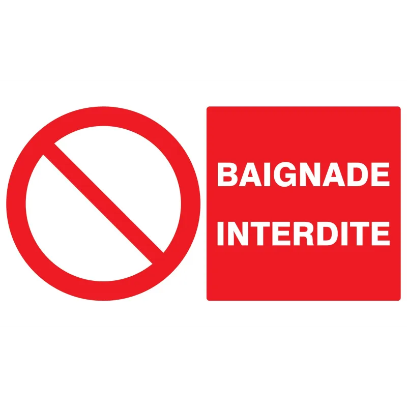 Panneau BAIGNADE INTERDITE 330x200 NOR Taliaplast 621218 | 621218 Panneau BAIGNADE INTERDITE 330x200 NOR Taliaplast 621218 | 621218