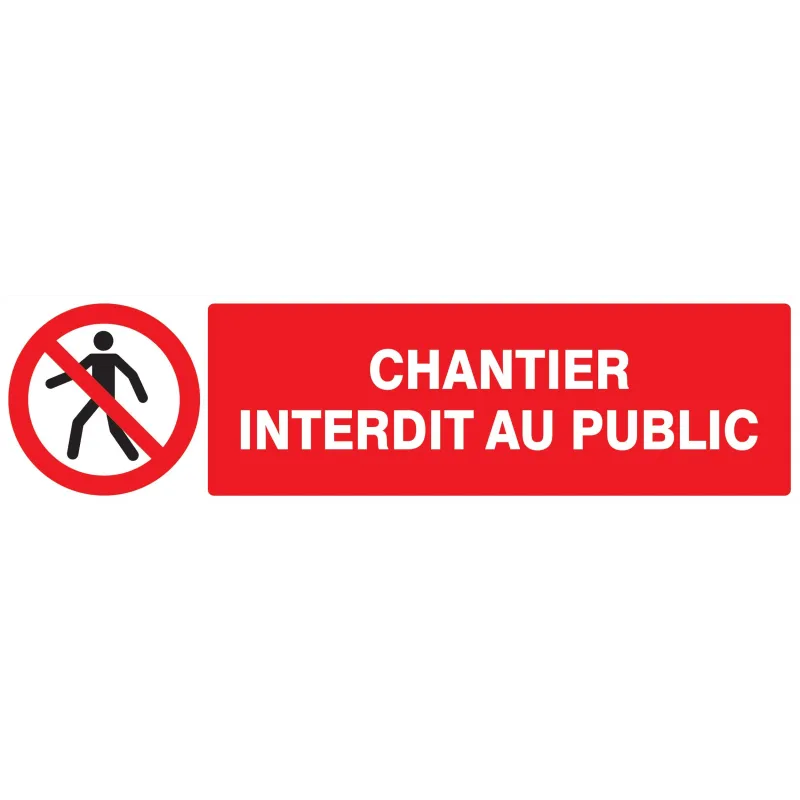 Panneau CHANTIER INTERDIT AU PUBLIC NO Taliaplast 620209 | 620209 Panneau CHANTIER INTERDIT AU PUBLIC NO Taliaplast 620209 | 620209