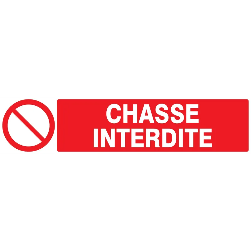 Panneau CHASSE INTERDITE 330X75 NORMAS Taliaplast 625219 | 625219 Panneau CHASSE INTERDITE 330X75 NORMAS Taliaplast 625219 | 625219