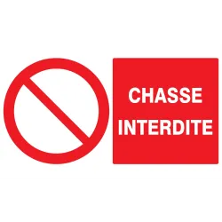 Panneau CHASSE INTERDITE 330x200 NORMA Taliaplast 621219 | 621219
