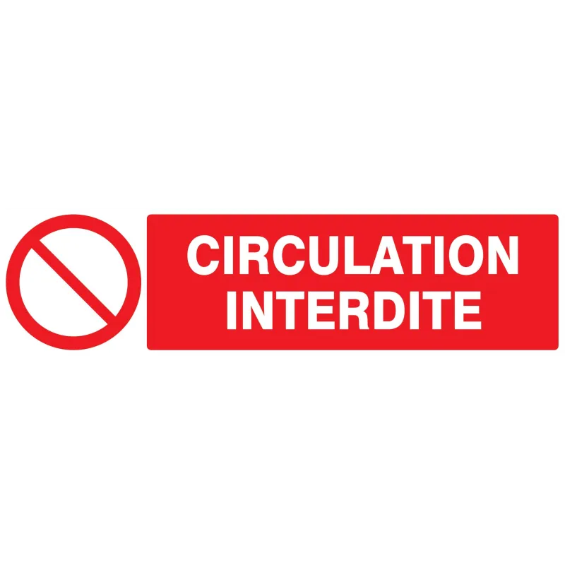 Panneau CIRCULATION INTERDITE 200X52 N Taliaplast 620220 | 620220 Panneau CIRCULATION INTERDITE 200X52 N Taliaplast 620220 | 620220