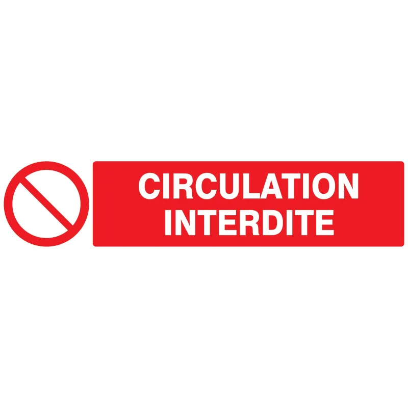 Panneau CIRCULATION INTERDITE 330X75 N Taliaplast 625220 | 625220 Panneau CIRCULATION INTERDITE 330X75 N Taliaplast 625220 | 625220