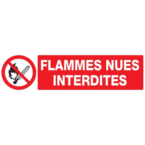 Panneau FLAMMES NUES INTERDITES NORMAS Taliaplast 620226 | 620226 Panneau FLAMMES NUES INTERDITES NORMAS Taliaplast 620226 | 620226