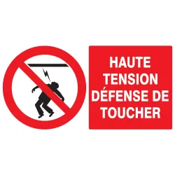 Panneau HAUTE TENSION DEFENSE TOUCHER Taliaplast 621227 | 621227