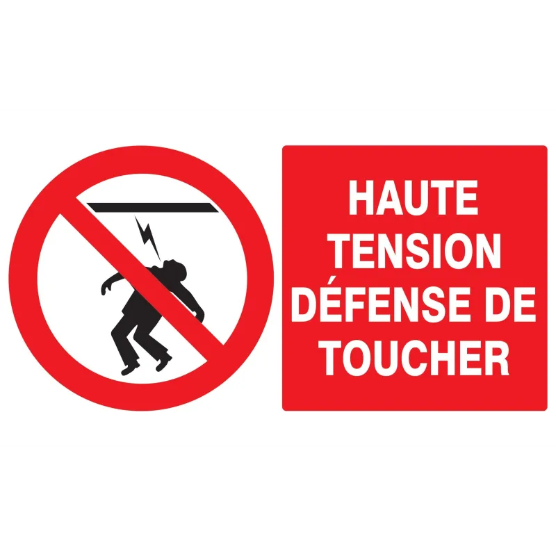 Panneau HAUTE TENSION DEFENSE TOUCHER Taliaplast 621227 | 621227 Panneau HAUTE TENSION DEFENSE TOUCHER Taliaplast 621227 | 621227