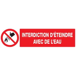 Panneau INTERDICTION D'ETEINDRE AVEC D Taliaplast 620213 | 620213