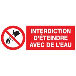 Panneau INTERDICTION D'ETEINDRE AVEC D Taliaplast 626213 | 626213