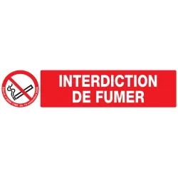 Panneau INTERDICTION DE FUMER + DECRET Taliaplast 625335 | 625335