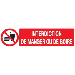 Panneau INTERDIC.DE MANGER ET DE BOIRE Taliaplast 620229 | 620229