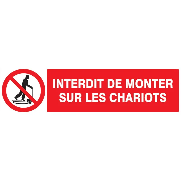 Panneau INTERDIT DE MONTER S/CHARIOTS Taliaplast 620230 | 620230 Panneau INTERDIT DE MONTER S/CHARIOTS Taliaplast 620230 | 620230