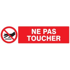 Panneau NE PAS TOUCHER 200X52 NORMASIG Taliaplast 620234 | 620234