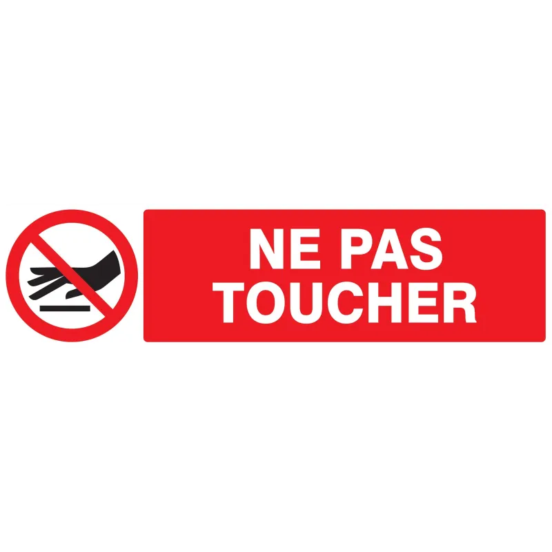 Panneau NE PAS TOUCHER 200X52 NORMASIG Taliaplast 620234 | 620234 Panneau NE PAS TOUCHER 200X52 NORMASIG Taliaplast 620234 | 620234