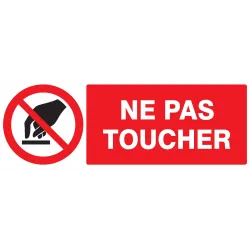 Panneau NE PAS TOUCHER 330X120 NORMASI Taliaplast 626234 | 626234
