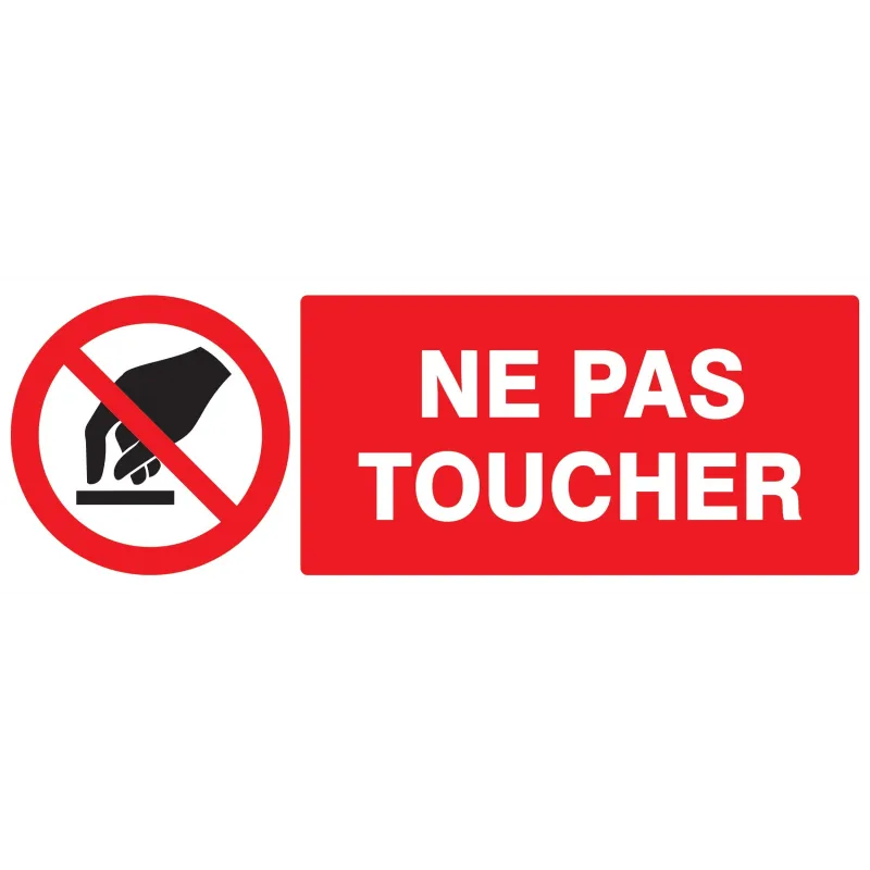 Panneau NE PAS TOUCHER 330X120 NORMASI Taliaplast 626234 | 626234 Panneau NE PAS TOUCHER 330X120 NORMASI Taliaplast 626234 | 626234