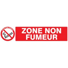 Panneau ZONE NON FUMEUR 330X75 NORMASI Taliaplast 625235 | 625235