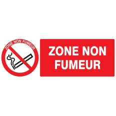 Panneau ZONE NON FUMEUR 330X120 NORMAS Taliaplast 626235 | 626235