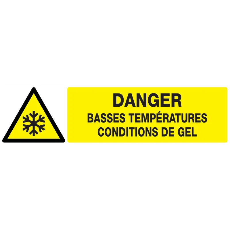 Panneau DANGER BASSES TEMPERATURES CON Taliaplast 620308 | 620308 Panneau DANGER BASSES TEMPERATURES CON Taliaplast 620308 | 620308