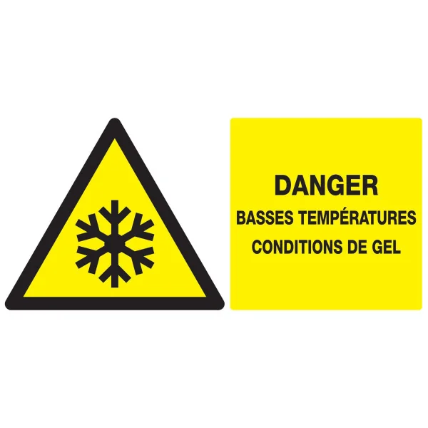 Panneau DANGER BASSES TEMPERATURES CON Taliaplast 621308 | 621308 Panneau DANGER BASSES TEMPERATURES CON Taliaplast 621308 | 621308