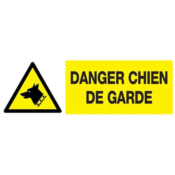 Panneau DANGER, CHIEN DE GARDE NORMASI Taliaplast 626330 | 626330 Panneau DANGER, CHIEN DE GARDE NORMASI Taliaplast 626330 | 626330