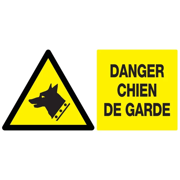 Panneau DANGER, CHIEN DE GARDE NORMASI Taliaplast 621330 | 621330 Panneau DANGER, CHIEN DE GARDE NORMASI Taliaplast 621330 | 621330