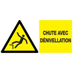 Panneau DANGER RISQUE DE CHUTE NORMASI Taliaplast 621327 | 621327