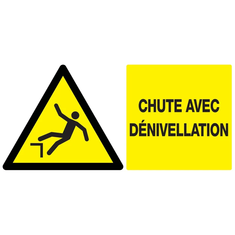 Panneau DANGER RISQUE DE CHUTE NORMASI Taliaplast 621327 | 621327 Panneau DANGER RISQUE DE CHUTE NORMASI Taliaplast 621327 | 621327
