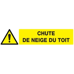Panneau DANGER CHUTE DE NEIGE DU TOIT Taliaplast 625320 | 625320