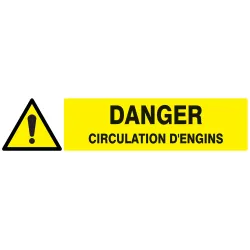 Panneau DANGER CIRCULATION D'ENGINS NO Taliaplast 625324 | 625324