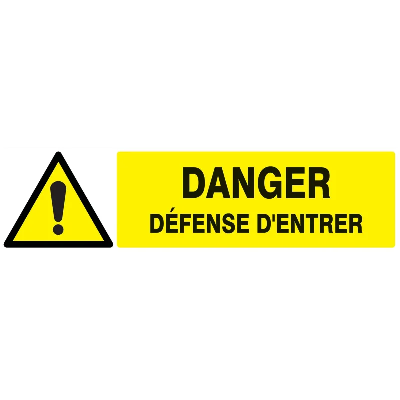 Panneau DANGER DEFENSE D'ENTRER NORMAS Taliaplast 620325 | 620325 Panneau DANGER DEFENSE D'ENTRER NORMAS Taliaplast 620325 | 620325