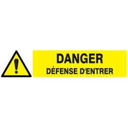 Panneau DANGER DEFENSE D'ENTRER NORMAS Taliaplast 625325 | 625325