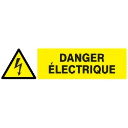 Panneau DANGER ELECTRICITE 200X52 NORM Taliaplast 620305 | 620305
