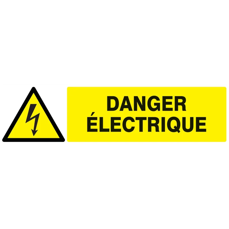 Panneau DANGER ELECTRICITE 200X52 NORM Taliaplast 620305 | 620305 Panneau DANGER ELECTRICITE 200X52 NORM Taliaplast 620305 | 620305