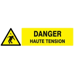 Panneau DANGER HAUTE TENSION 200x52 NO Taliaplast 620302 | 620302