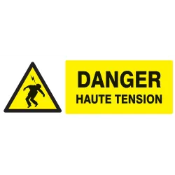 Panneau DANGER HAUTE TENSION 330X120 N Taliaplast 626302 | 626302