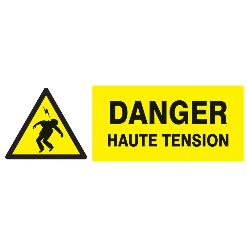 Panneau DANGER HAUTE TENSION 330X120 N Taliaplast 626302 | 626302 Panneau DANGER HAUTE TENSION 330X120 N Taliaplast 626302 | 626302