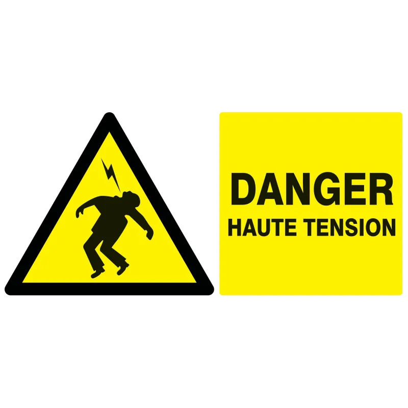 Panneau DANGER HAUTE TENSION 330x200 N Taliaplast 621302 | 621302