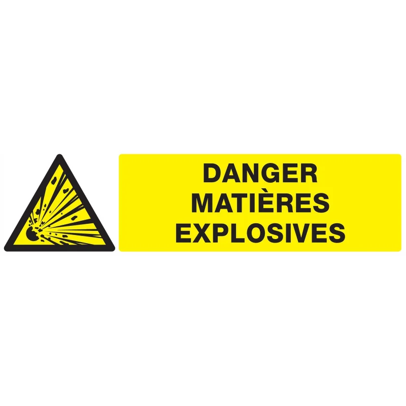 Panneau DANGER MATIERES EXPLOSIVES NOR Taliaplast 620312 | 620312 Panneau DANGER MATIERES EXPLOSIVES NOR Taliaplast 620312 | 620312