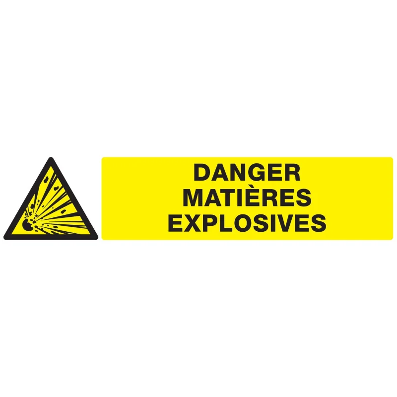 Panneau DANGER MATIERES EXPLOSIVES NOR Taliaplast 625312 | 625312 Panneau DANGER MATIERES EXPLOSIVES NOR Taliaplast 625312 | 625312