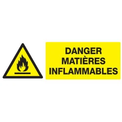 Panneau DANGER MATIERES INFLAMMABLES N Taliaplast 626303 | 626303