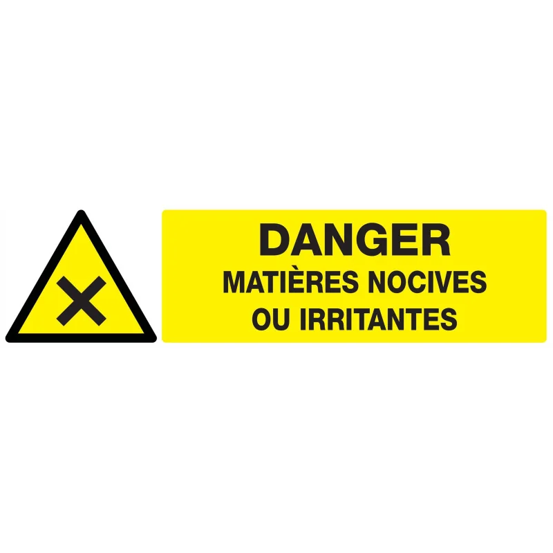 Panneau DANGER MATIERES NOCIVES OU IRR Taliaplast 620306 | 620306 Panneau DANGER MATIERES NOCIVES OU IRR Taliaplast 620306 | 620306