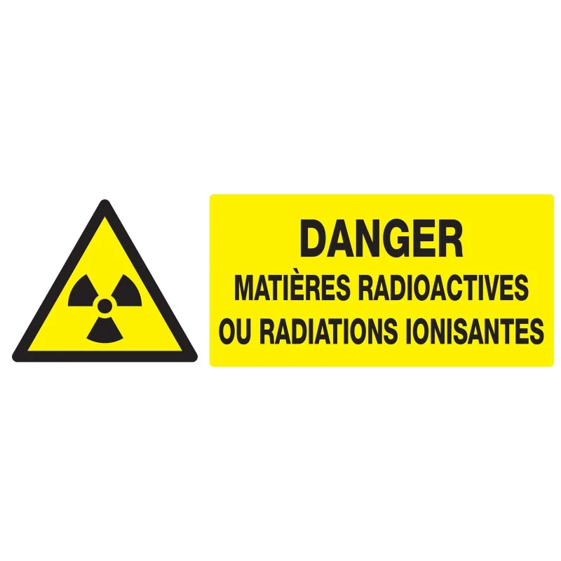 Panneau DANGER MATIERES RADIOACTIVES O Taliaplast 626314 | 626314 Panneau DANGER MATIERES RADIOACTIVES O Taliaplast 626314 | 626314