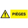 Panneau DANGER PIEGES 330X120 NORMASIG Taliaplast 626321 | 626321