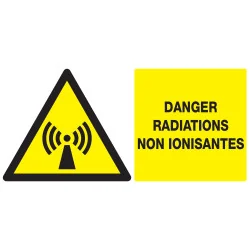 Panneau DANGER RADIAT. NON IONISANTES Taliaplast 621315 | 621315