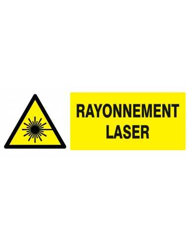 Panneau DANGER RAYONNEMENT LASER NORMA Taliaplast 626316