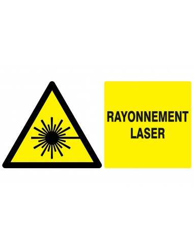 Panneau DANGER RAYONNEMENT LASER NORMA Taliaplast 621316