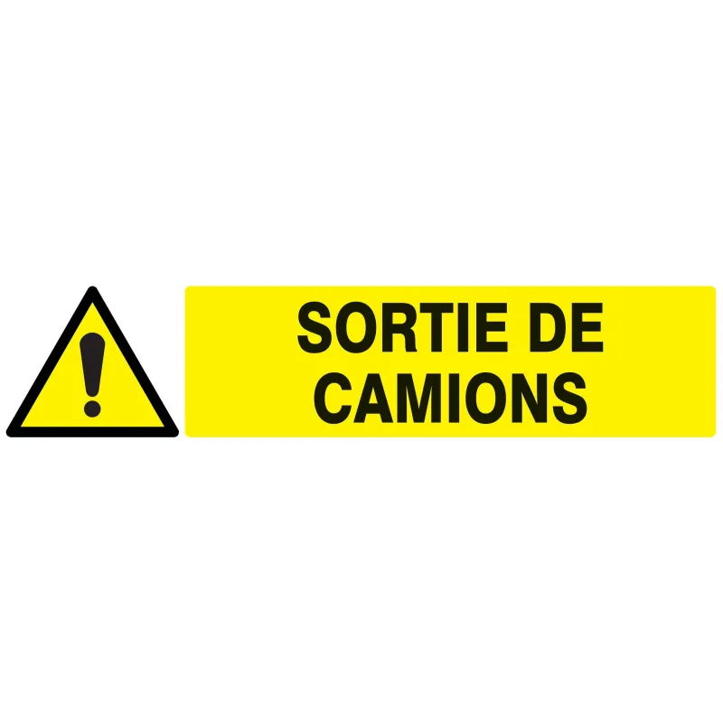 Panneau DANGER SORTIE DE CAMIONS NORMA Taliaplast 625319 | 625319