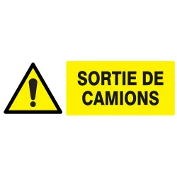 Panneau DANGER SORTIE DE CAMIONS NORMA Taliaplast 626319 | 626319
