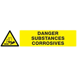 Panneau DANGER SUBSTANCES CORROSIVES N Taliaplast 625309 | 625309
